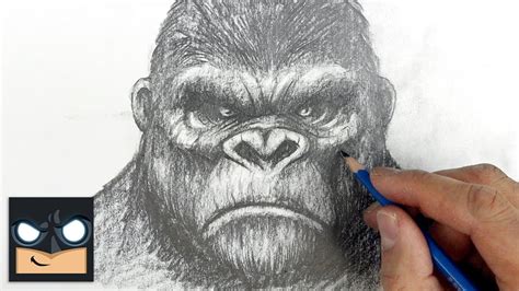 How To Draw King Kong Youtube Studio Sketch Tutorial Youtube