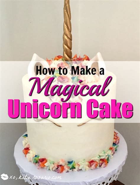 ★easy, simple follow along drawing lessons for beginners. How to Make a Magical Unicorn Cake - XO, Katie Rosario