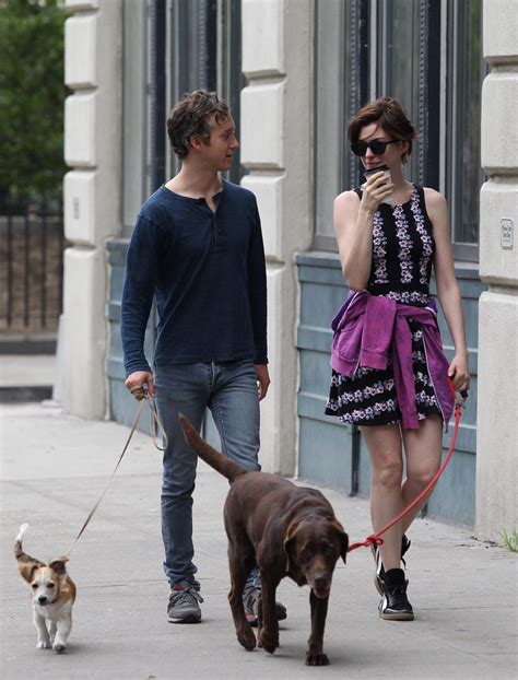 Anne Hathaway With Her Husband - Out in New York City - July 2014 • CelebMafia