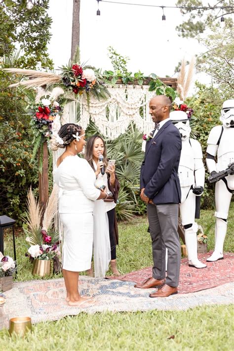 A Backyard Star Wars Mandalorian Wedding Popsugar Love And Sex Photo 96