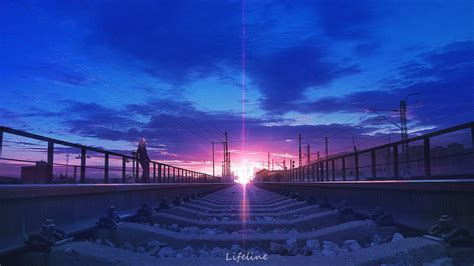 466866 Outdoors Anime Railroad Track Anime Girls Lifeline Rare