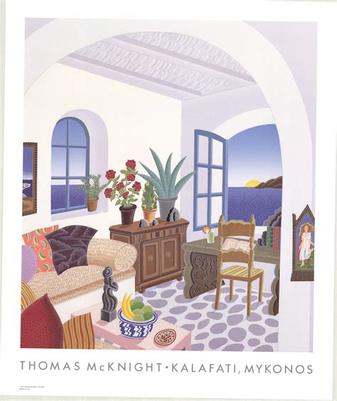 The worldwide appeal of thomas mcknight's prints, paintings, and posters place him in an elite group of contemporary artists whose work can be instantly recognizable as his own. Thomas McKnight-Kalafati, Mykonos-1991 Poster - Walmart ...