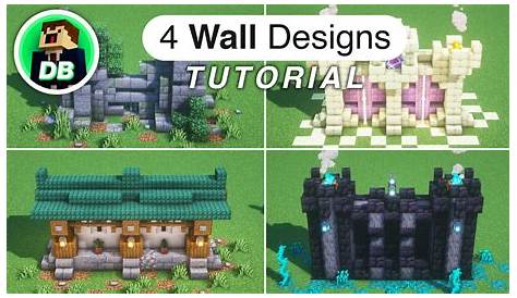 how to make walls in minecraft