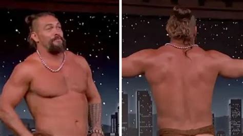 Jason Momoa Strips Near Naked On Jimmy Kimmel Live The Mercury