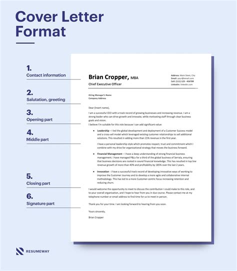 Cover Letter Format A Step By Step Guide For 2024 Resumeway