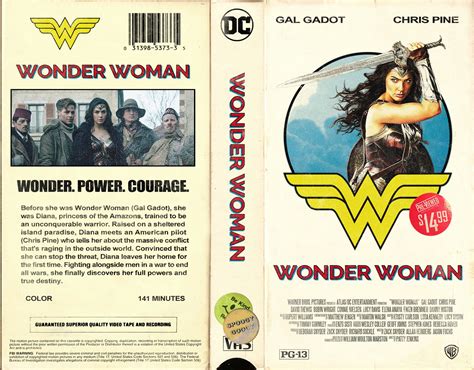 Wonder Woman Vhs Cover Art With Images Meet Guys