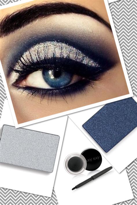 Need A Hot Night Out Glamour Eye Use Mary Kay Mineral Eye Color In Sterling And Midnight Blue