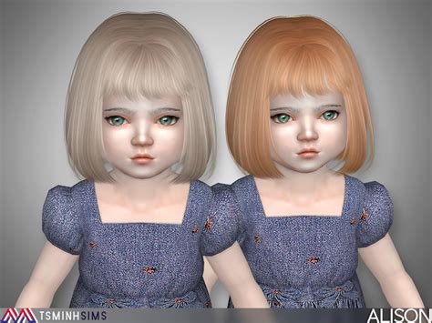 The Sims Resource Alison Hair 18 Toddler