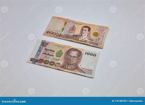 Aprueba El Valor Del Billete De 1000 Baht En Nueva Tailandia Imagen