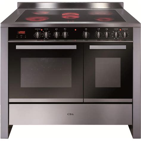 Cda Rv1061ss 100cm Wide Double Oven Electric Range Cooker With Ceramic