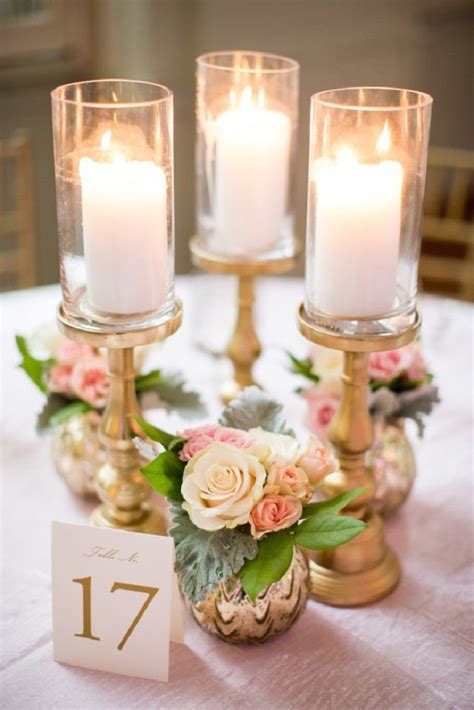Pillar Candle Centerpiece Affordable Wedding Centerpieces