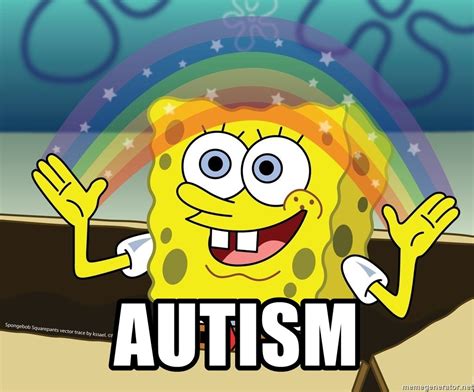 Autism Spongebob Rainbow Meme Generator