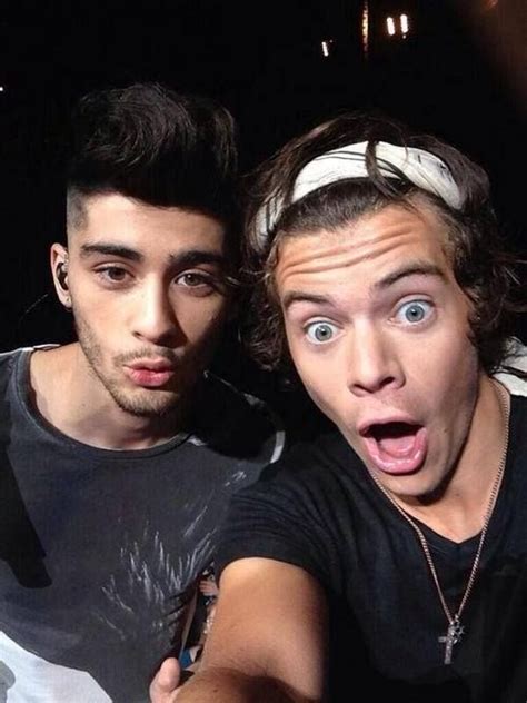 Harry Styles And Zayn Malik Selfie Four One Direction One Direction