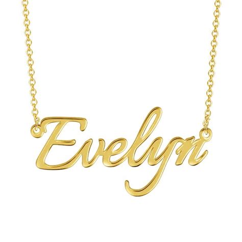 Evelyn 925 Sterling Silver Personalized Adjustable 16” 20” Name