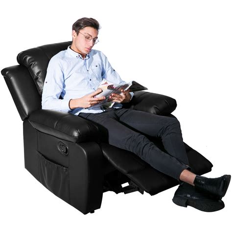 massage chair with remote control for living room personal single pu leather ergonomic heated