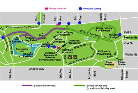 Golden Gate Park Map