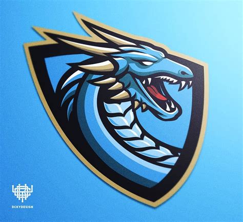 Pin By Chris Basten On Dragons Logos Blue Dragon Art Logo Game Logo