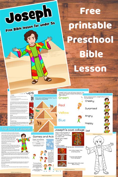 Joseph Preschool Bible Lesson Learn About How God Uses Everything For