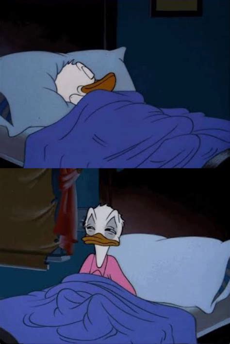 Donald Duck Waking Up Blank Template Imgflip