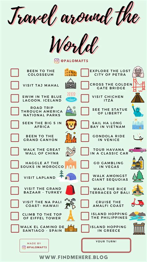 Use This Travel Bucket List Checklist Template To Track Where You Have Been And Where You Want