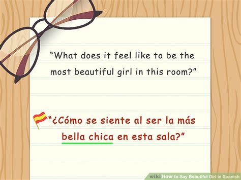 I have a woman who comes in to do the cleaning tengo una mujer que me hace la limpieza; 3 Ways to Say Beautiful Girl in Spanish - wikiHow