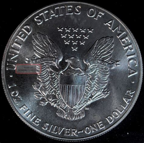 1986 Silver American Eagle 1 One Dollar Coin 1 Troy Oz Fine Silver