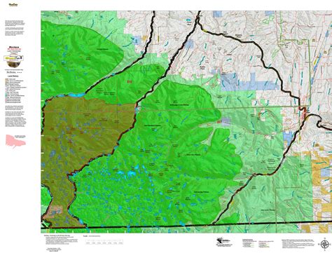 Montana Mountain Goat District Land Ownership Maps Hunt Data