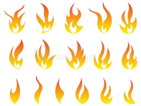 Fire Flame Logo Modern Flames Collection Logotype Symbol Icon Design