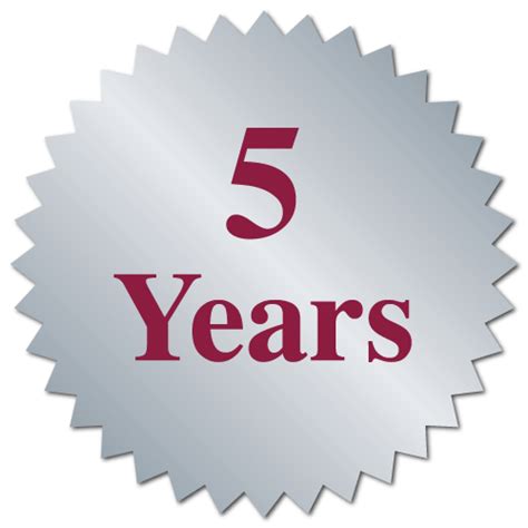 5 Years Of Service