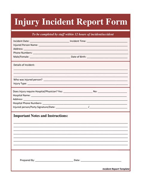 School Accident Report Form Download Printable Pdf Templateroller Porn Sex Picture