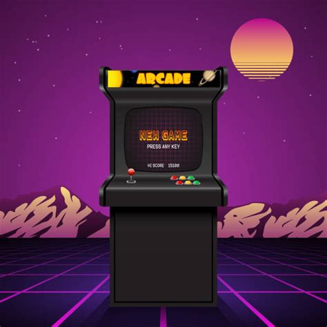 vintage arcade game clip art