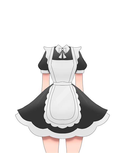 Maids Uniform Black And White Clipart Free Download Transparent
