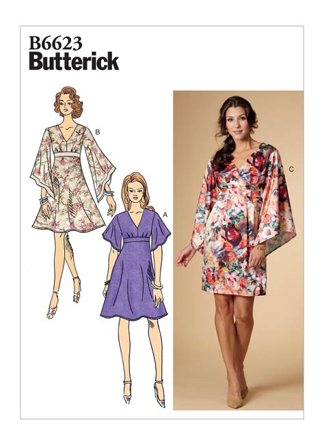 B Misses Dress Sewing Pattern Butterick Patterns Patron