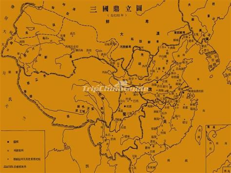 Chinese Map Three Kingdoms Three Kingdoms China Dynasty Pictures