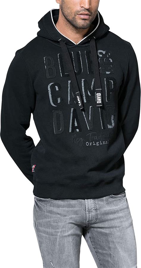 Camp David Herren Hoodie Mit Großen Label Applikationen Amazonde