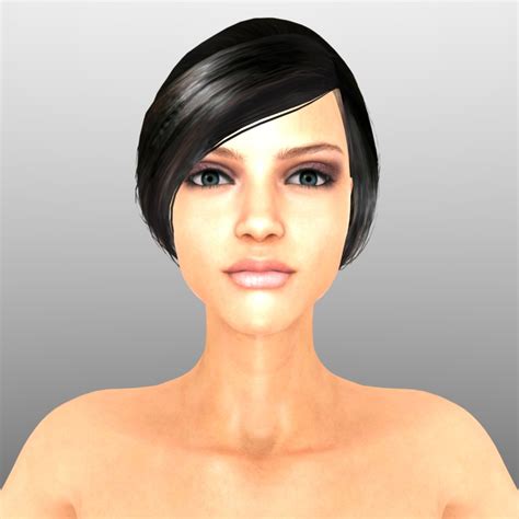 3D модель Обнаженная женщина без снаряжения TurboSquid 1408932
