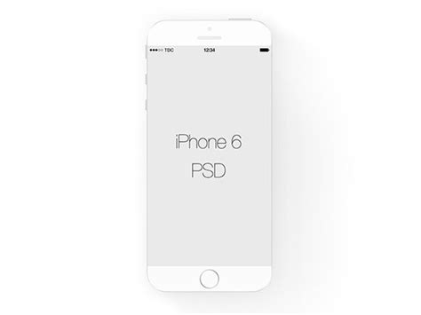 The large collection of free iphone mockup psd templates online! White flat iPhone mockup - Freebiesbug