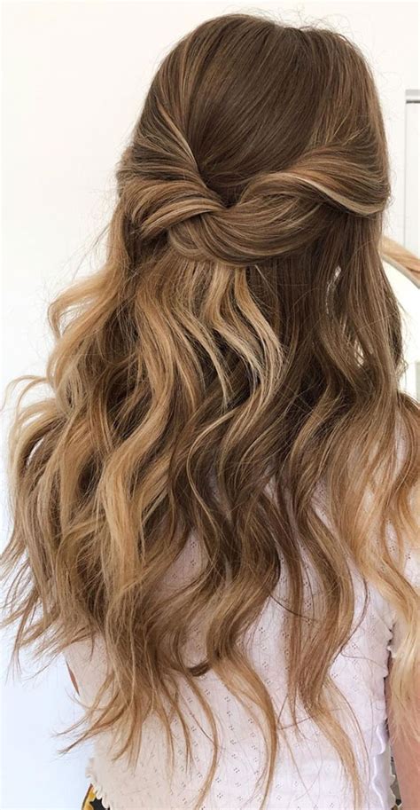 43 Gorgeous Half Up Half Down Hairstyles Textured And Waves