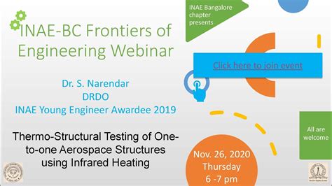 Inae Bc Webinar By Mr S Narender Defence Research And Development