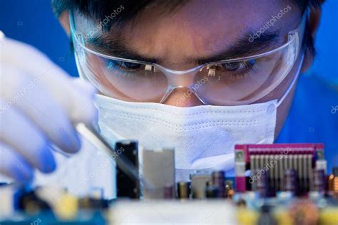 Electronic Engineer At Work — Stock Photo © Dragonimages 31306441