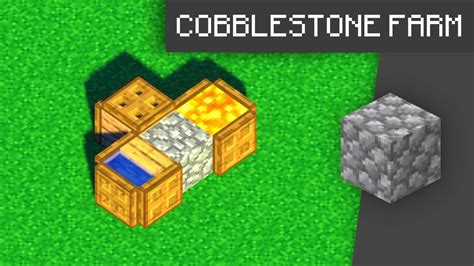 Cobblestone Generator 3D Tutorial EASY Java Bedrock YouTube