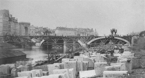 Pont Louis Philippe Et Pont St Louis Vues Photographiques Prises Pendant Lexécution Des