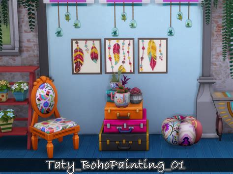 Boho Painting 01 Sims Crazy Creations