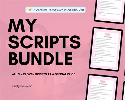 Adultgirlboss Script Bundle 90 Joi Scripts Remove The Guesswork With My Proven Joi Scripts For