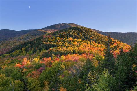 Middle Sugarloaf Autumn Moon Photograph By White Mountain Images Fine