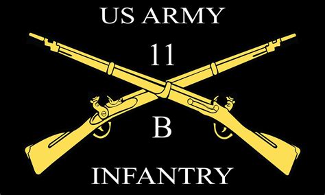 Cross Rifle Infantry 3x5 Flag 11b Or 11c Double Sided Etsy