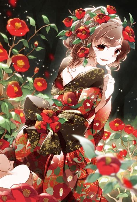 Anime Girl In Kimono This Is So Pretty Art Inspiration Anime