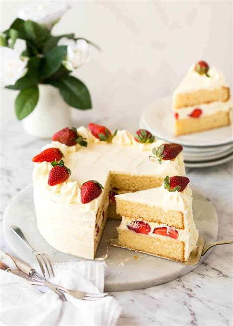 Eggless sponge cake is a very basic cake. Vanilla Sponge Cake | RecipeTin Eats