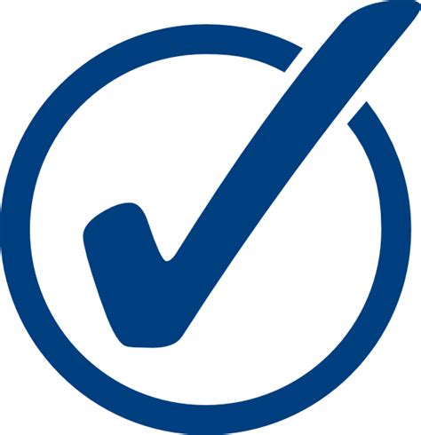 Blue Check Mark Icon