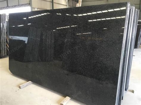 Angola Black Granite Slab Kitchen Countertops Fulei Stone